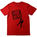 Rot - Front - James Brown - "Halftone" T-Shirt für Herren-Damen Unisex