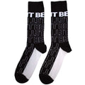 Schwarz - Back - The Beatles - "Let It Be" Socken für Herren-Damen Unisex