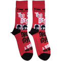 Rot - Front - The Beatles - "A Hard Day's Night" Socken für Herren-Damen Unisex