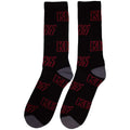 Schwarz-Rot-Grau - Back - Kiss - Socken Rundum bedruckt für Herren-Damen Unisex