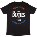 Schwarz - Back - The Beatles - "New York 1964" T-Shirt für Herren-Damen Unisex