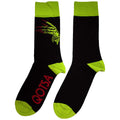 Schwarz-Grün - Back - Queens Of The Stone Age - "Green Hands" Socken für Herren-Damen Unisex