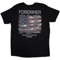 Schwarz - Back - Foreigner - T-Shirt für Herren-Damen Unisex