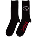 Schwarz-Rot - Back - Queens Of The Stone Age - "Q" Socken für Herren-Damen Unisex