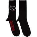 Schwarz-Rot - Front - Queens Of The Stone Age - "Q" Socken für Herren-Damen Unisex