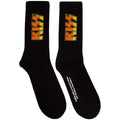 Schwarz - Front - Kiss - "Classic" Socken für Herren-Damen Unisex