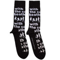 Schwarz - Front - The Beatles - "With The Beatles" Socken für Herren-Damen Unisex