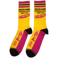 Gelb - Back - Sex Pistols - "Never Mind The Bollocks" Socken für Herren-Damen Unisex