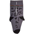 Anthrazit - Back - The Beatles - "Magical Mystery Tour All You Need Is Love" Socken für Herren-Damen Unisex