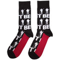 Schwarz - Back - The Beatles - "Let It Be" Socken für Herren-Damen Unisex