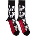 Schwarz - Front - The Beatles - "Let It Be" Socken für Herren-Damen Unisex