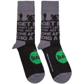 Schwarz - Front - The Beatles - "Rooftop Silhouettes & Apple" Socken für Herren-Damen Unisex