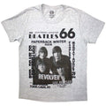 Grau - Front - The Beatles - "1966" T-Shirt für Herren-Damen Unisex