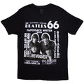 Schwarz - Front - The Beatles - "1966" T-Shirt für Herren-Damen Unisex