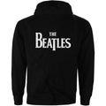 Schwarz - Back - The Beatles - Hoodie mit durchgehendem Reißverschluss für Damen