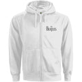 Weiß - Front - The Beatles - Hoodie mit durchgehendem Reißverschluss für Damen