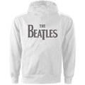 Weiß - Back - The Beatles - Hoodie mit durchgehendem Reißverschluss für Damen