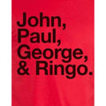 Rot - Side - The Beatles - "John Paul George & Ringo" T-Shirt für Herren-Damen Unisex