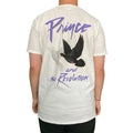 Weiß - Back - Prince - "Faces & Doves" T-Shirt für Herren-Damen Unisex