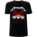 Schwarz - Front - Metallica - "Master Of Puppets Tracks" T-Shirt für Herren-Damen Unisex