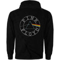 Schwarz - Back - Pink Floyd - Hoodie mit durchgehendem Reißverschluss Logo für Damen