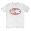 Weiß - Front - AC-DC - T-Shirt Logo für Herren-Damen Unisex