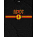 Schwarz-Rot - Side - AC-DC - T-Shirt Logo für Herren-Damen Unisex