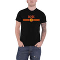 Schwarz-Rot - Front - AC-DC - T-Shirt Logo für Herren-Damen Unisex
