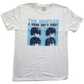 Weiß - Front - The Beatles - "Hard Days Night" T-Shirt für Herren-Damen Unisex