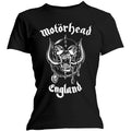 Schwarz - Front - Motorhead - "England" T-Shirt für Damen