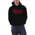 Schwarz - Front - Slipknot - Hoodie zum Überziehen Logo für Herren-Damen Unisex