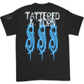 Schwarz - Back - Slipknot - "Tattered & Torn" T-Shirt für Herren-Damen Unisex - 20. Jubiläum