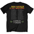 Schwarz - Back - Bob Marley - "Kaya Tour" T-Shirt für Herren-Damen Unisex