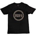 Schwarz - Front - Kiss - T-Shirt Logo für Herren-Damen Unisex