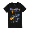 Schwarz - Front - Prince - "Purple Rain" T-Shirt für Kinder