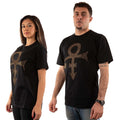 Schwarz-Gold - Side - Prince - "Symbol" T-Shirt für Herren-Damen Unisex