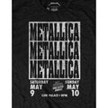 Schwarz - Side - Metallica - "Cow Palace" T-Shirt für Herren-Damen Unisex