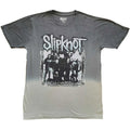 Grau - Front - Slipknot - T-Shirt Farbgetaucht für Herren-Damen Unisex