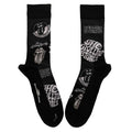 Schwarz-Weiß - Front - The Rolling Stones - Knöchelsocken Logo für Herren-Damen Unisex