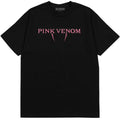 Schwarz - Front - BlackPink - "Pink Venom" T-Shirt Logo für Herren-Damen Unisex