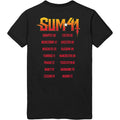 Schwarz - Back - Sum 41 - "Out For Blood" T-Shirt für Herren-Damen Unisex