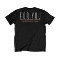 Schwarz - Back - Prince - "For You Triple" T-Shirt für Herren-Damen Unisex