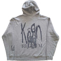 Grau - Back - Korn - "Requiem" Kapuzenpullover für Herren-Damen Unisex