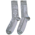 Grau-Weiß - Front - Biggie Smalls - Knöchelsocken für Herren-Damen Unisex