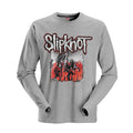 Grau - Front - Slipknot - "Self-Titled" T-Shirt für Herren-Damen Unisex Langärmlig