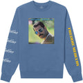 Blau - Front - Freddie Mercury - "Mr Bad Guy" T-Shirt für Herren-Damen Unisex  Langärmlig