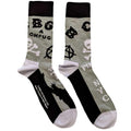 Schwarz-Grau-Weiß - Front - CBGB - Socken für Herren-Damen Unisex