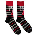Schwarz-Rot-Weiß - Front - The Rolling Stones - Socken Logo für Herren-Damen Unisex