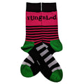 Pink-Grün-Schwarz - Front - Yungblud - Socken Logo für Herren-Damen Unisex