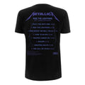 Schwarz - Back - Metallica - "Ride The Lightning Tracks" T-Shirt für Herren-Damen Unisex